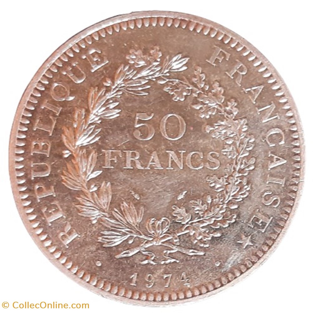 monnaies monde france 1974 50 francs