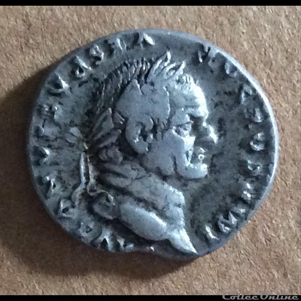 Vespasien - denier - iovi monnaie antique romaine vespasien denier iovi