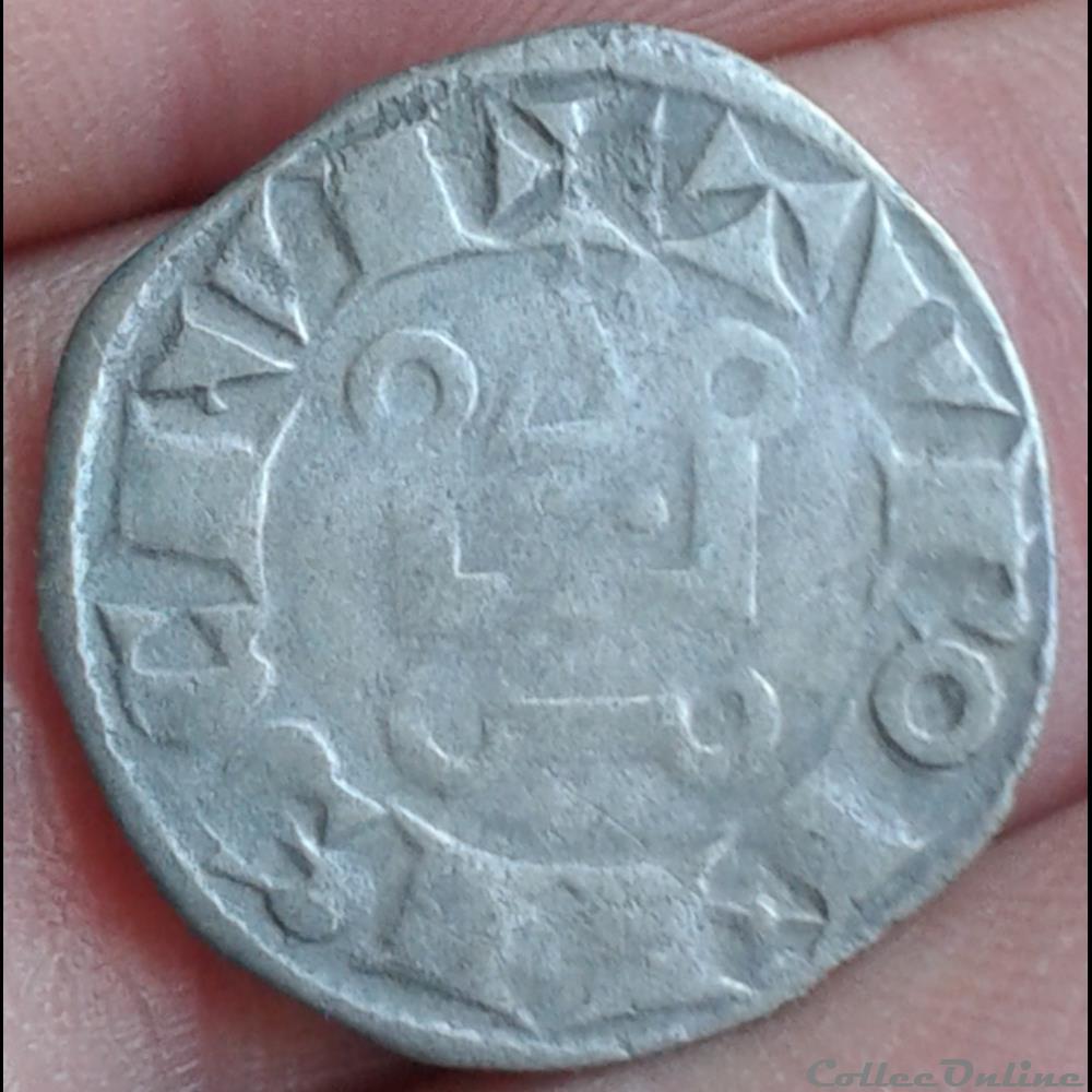 Louis VIII - denier tournois monnaie france royale louis viii denier tournois