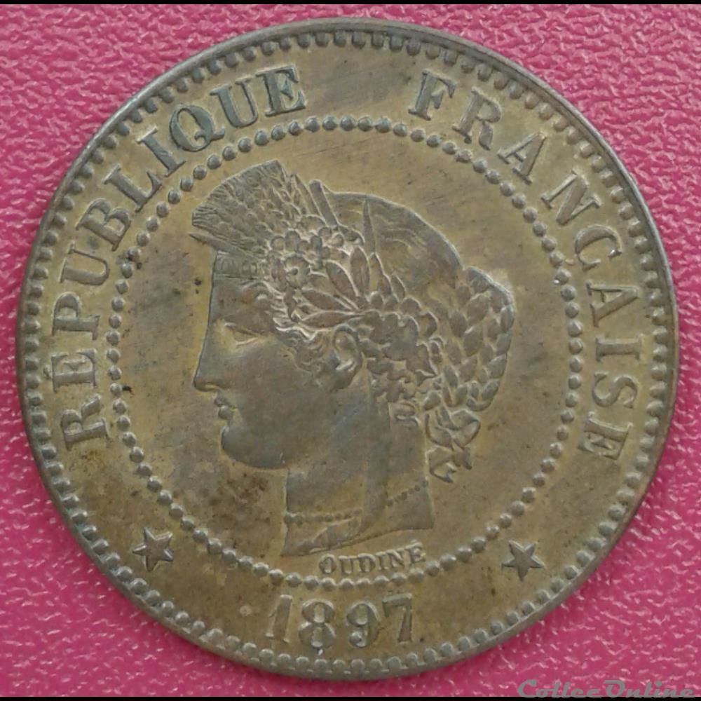1897 A - 2 centimes monnaies france modernes 1897 a 2 centimes