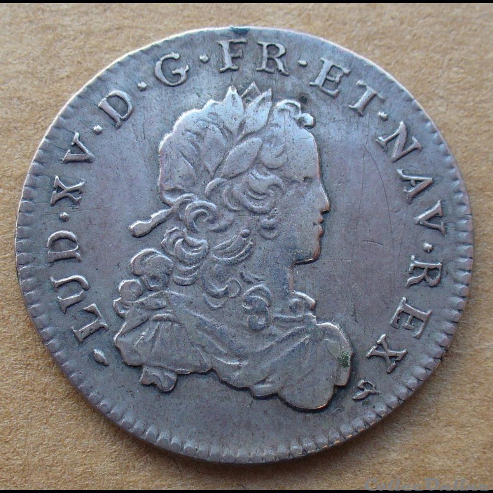 1720 - Tiers d'écu de france monnaies europe medievale royales 1720 tiers ecu de france