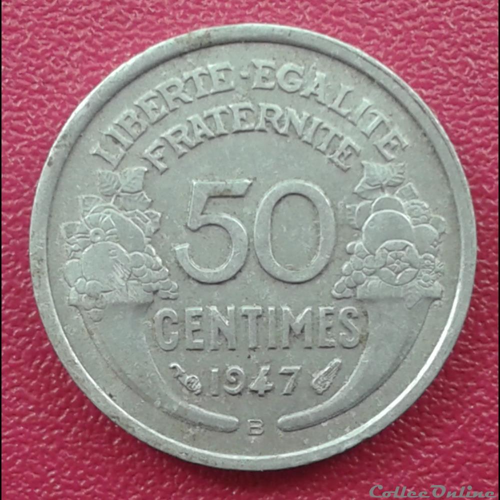 1947 B - 50 centimes monnaies monde france 1947 b 50 centimes