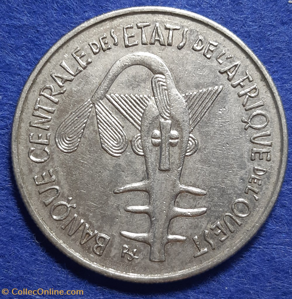 États Afrique de l'Ouest - 100 francs 1967 monnaies monde l etats afrique de ouest 100 francs 1967