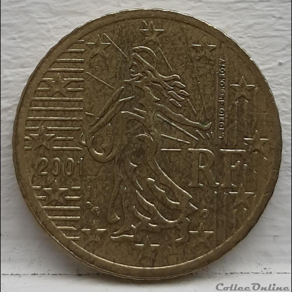 monnaie euro france 2001 50 cents