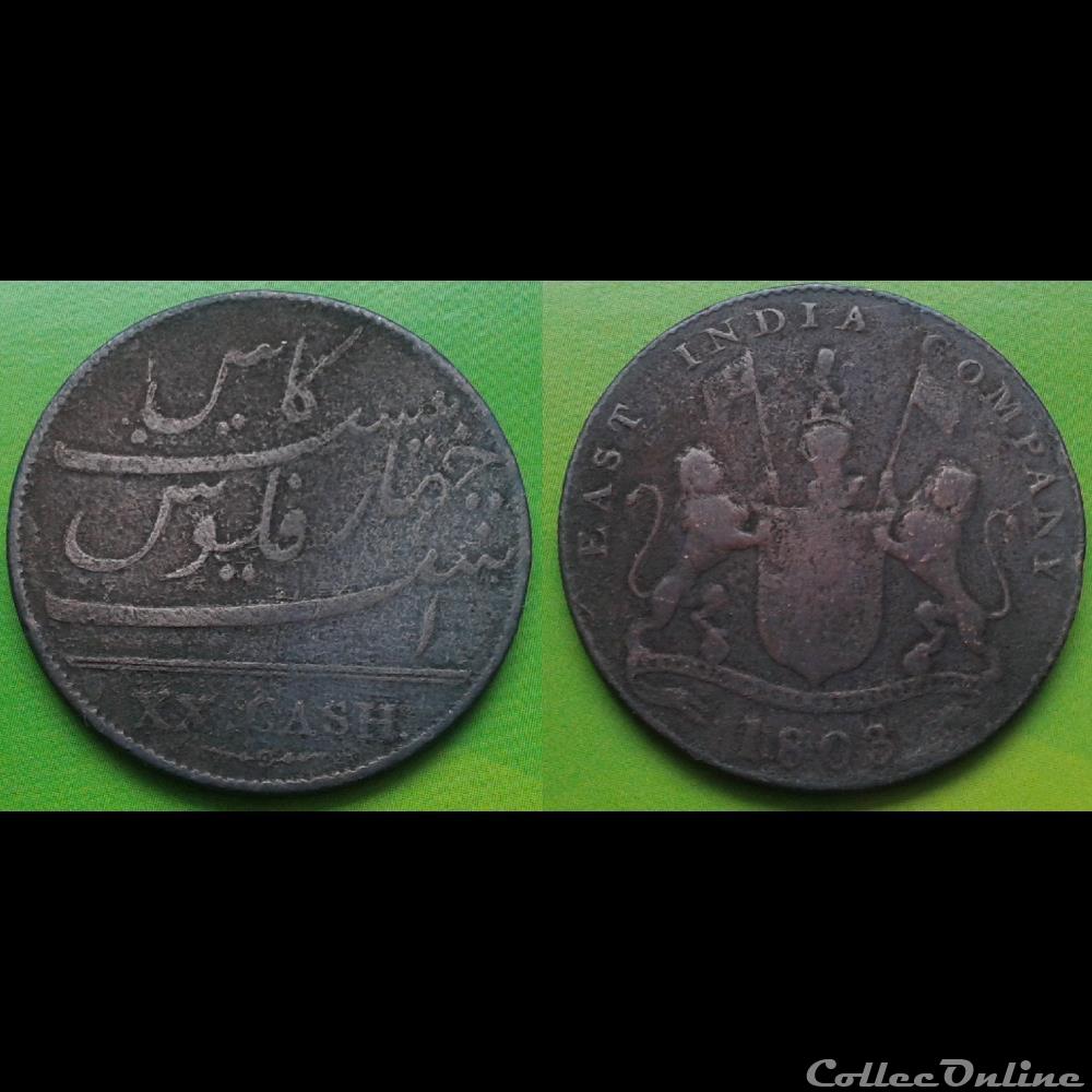 monnaie monde italie indes britanniques xx cash 1803