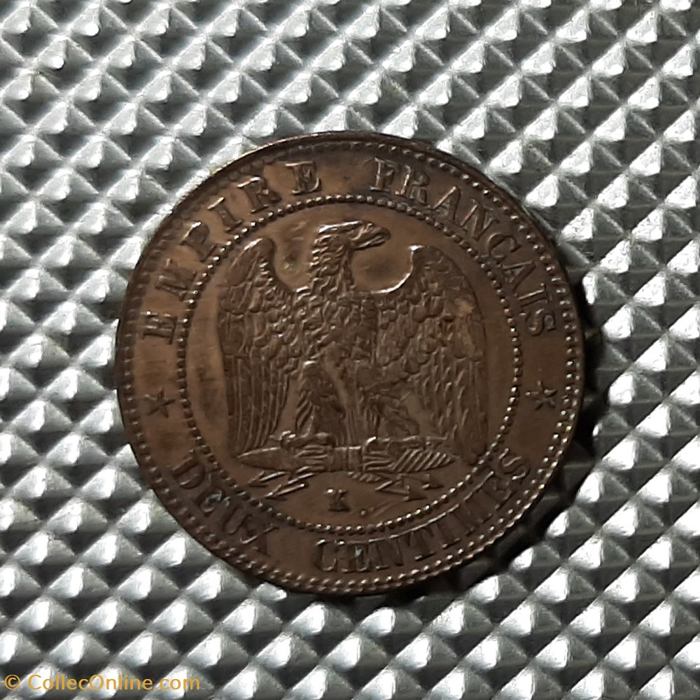 1853 K - 2 centimes monnaie france a moderne 1853 k 2 centimes