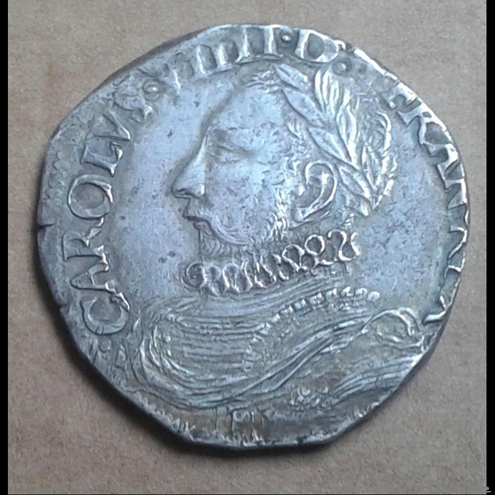 1575 - Teston monnaies europe medievale a france royales 1575 teston