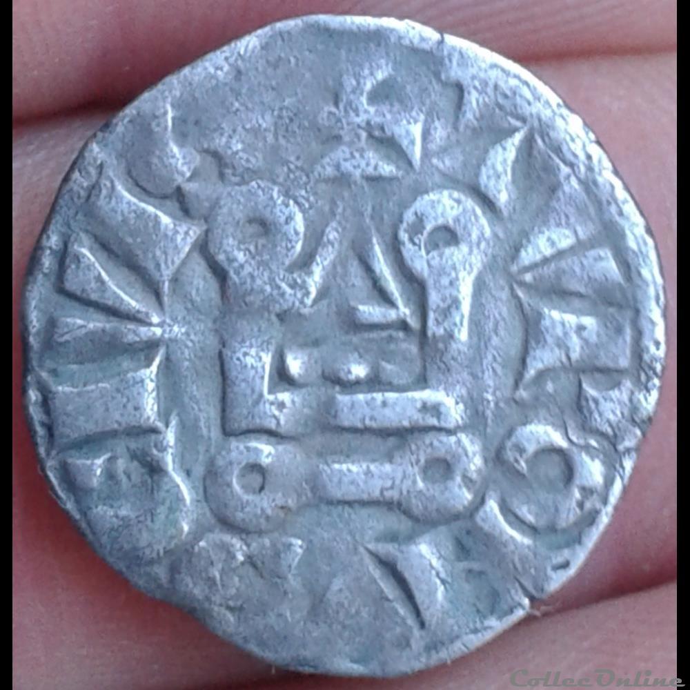 Louis VIII - denier tournois monnaie france royale louis viii denier tournois