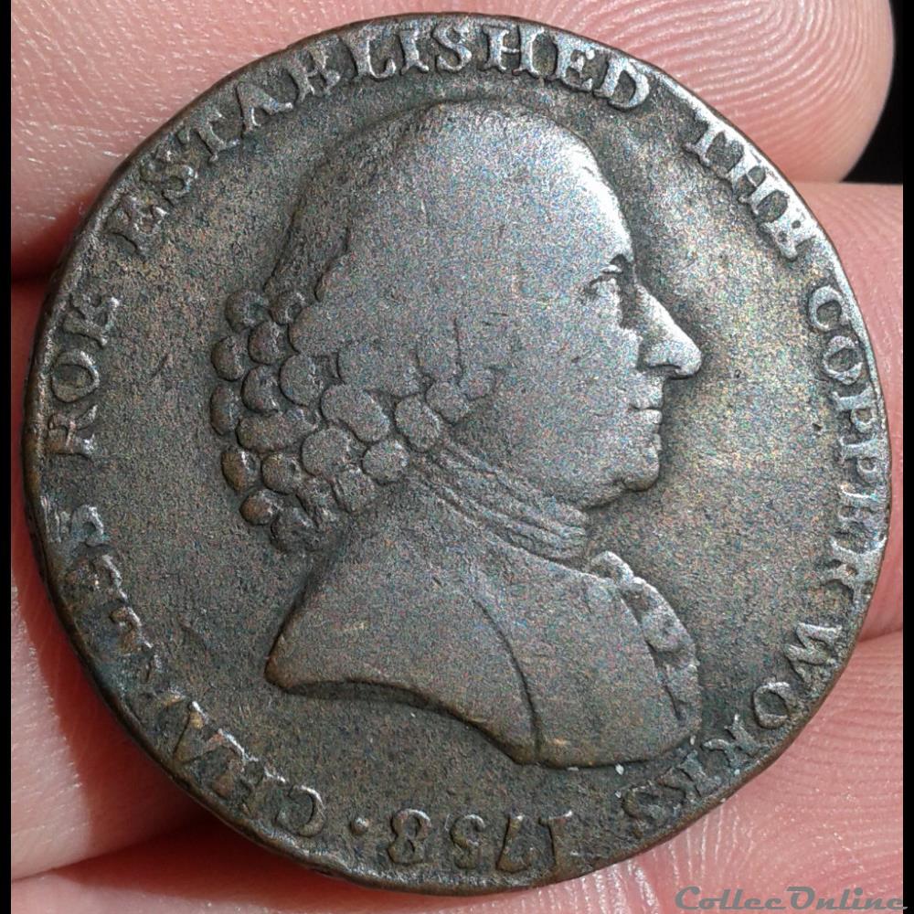 ROYAUME-UNI - 1/2 penny Macclesfield monnaie monde royaume uni 1 2 penny macclesfield