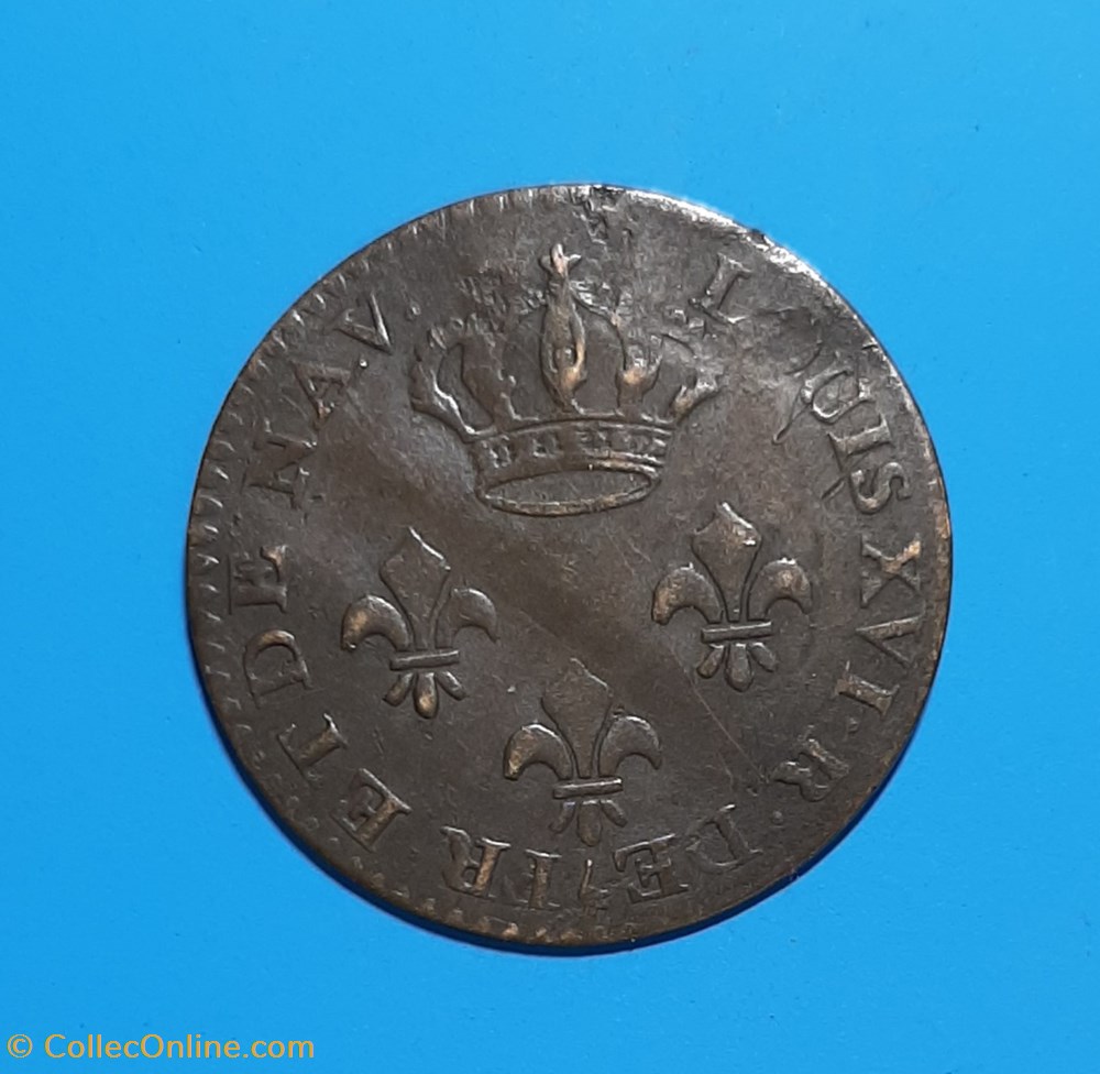 1789 A - 2 sous de Cayenne monnaie 1789 a 2 sous de cayenne