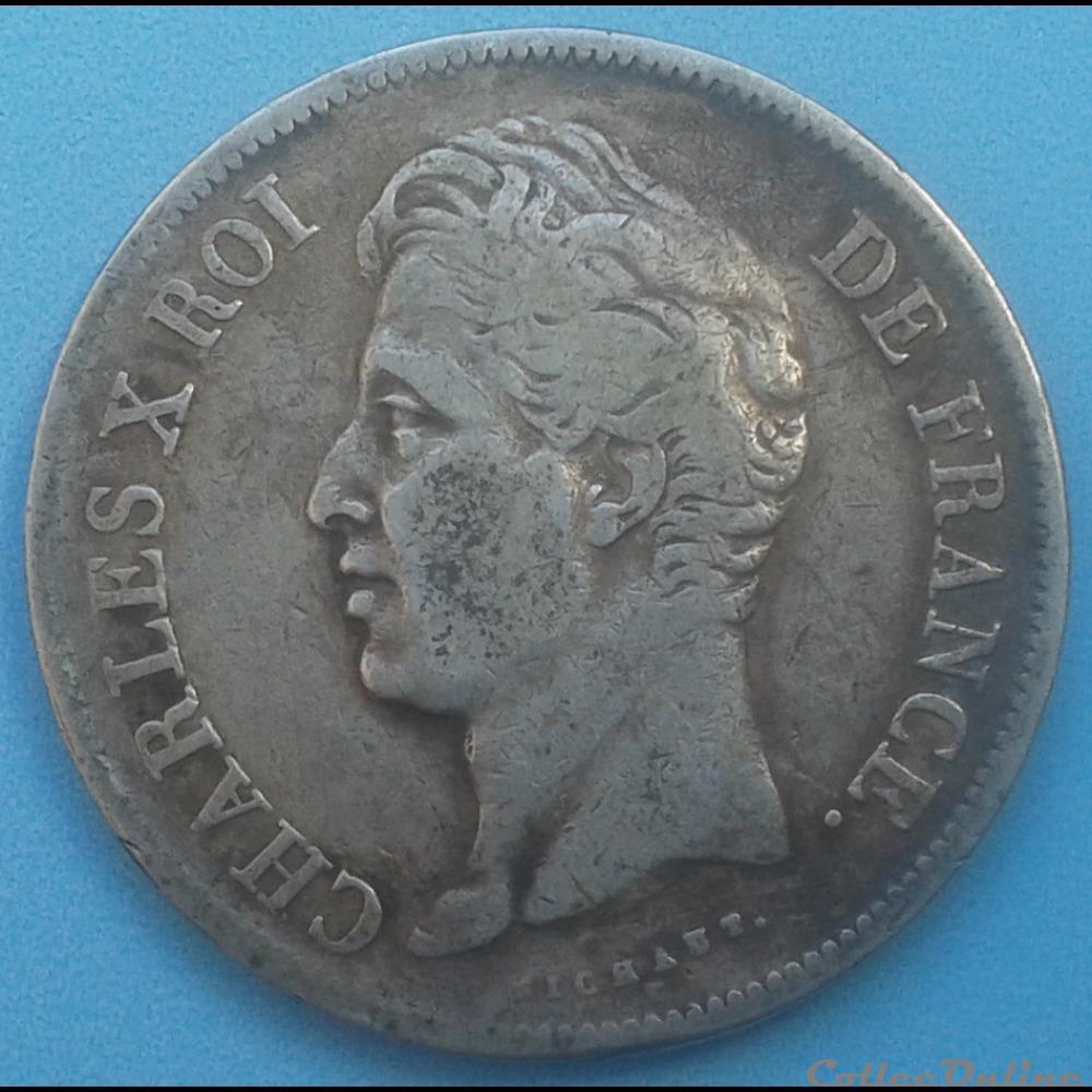 1829 D - 5 francs monnaies monde france 1829 d 5 francs