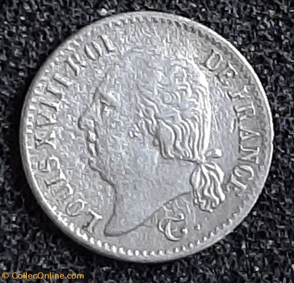 1824 - 1/4 franc 2 monnaies europe medievale france 1824 1 4 franc