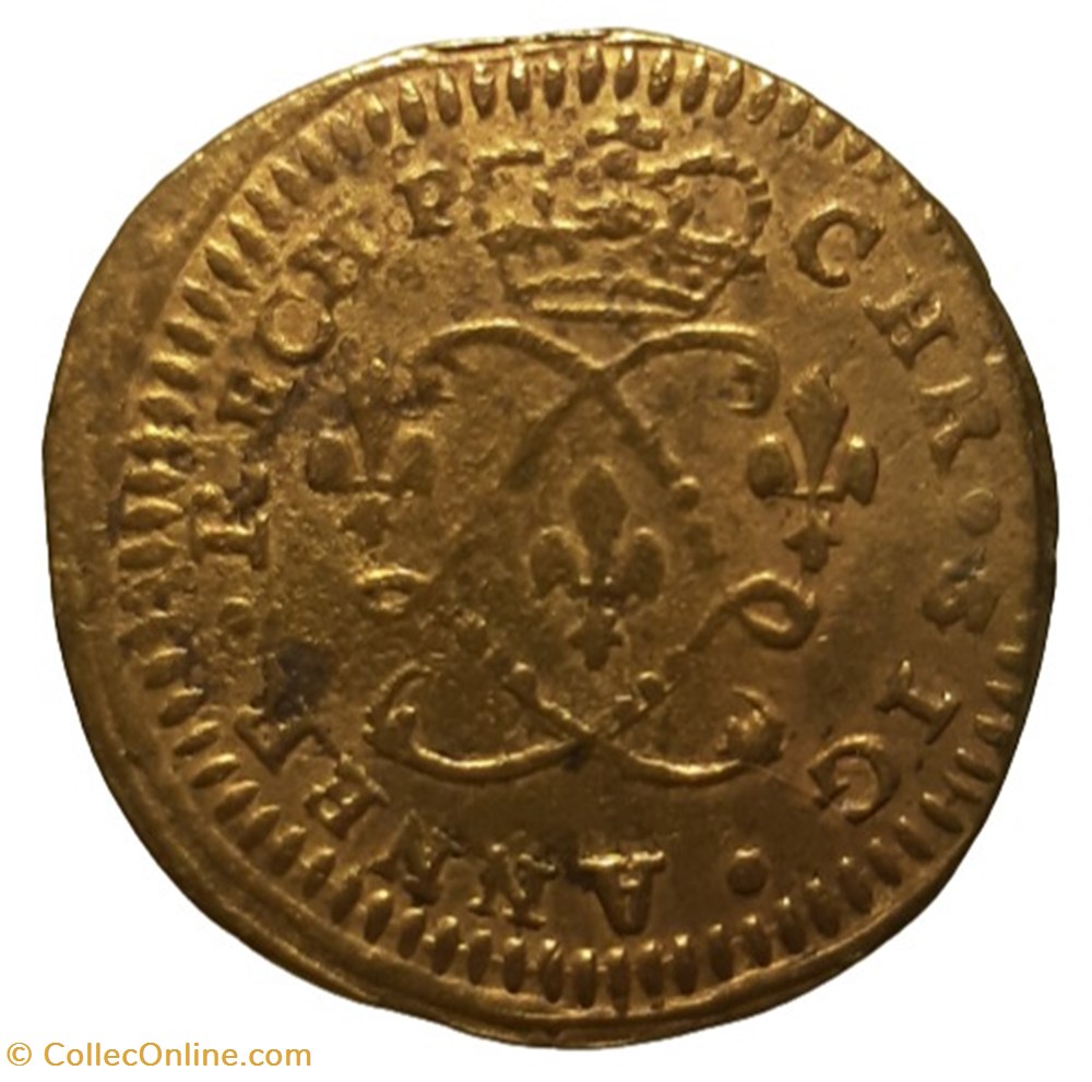 Jeton de Nuremberg Louis XV monnaies paranumismatique jetons poids jeton de nuremberg louis xv