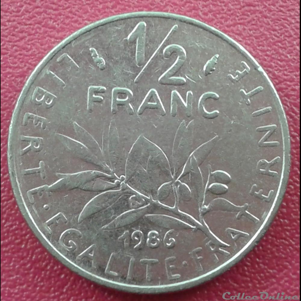 monnaies monde france 1986 50 centimes