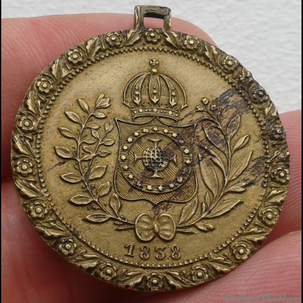 medailles bresil medaille petrus ii
