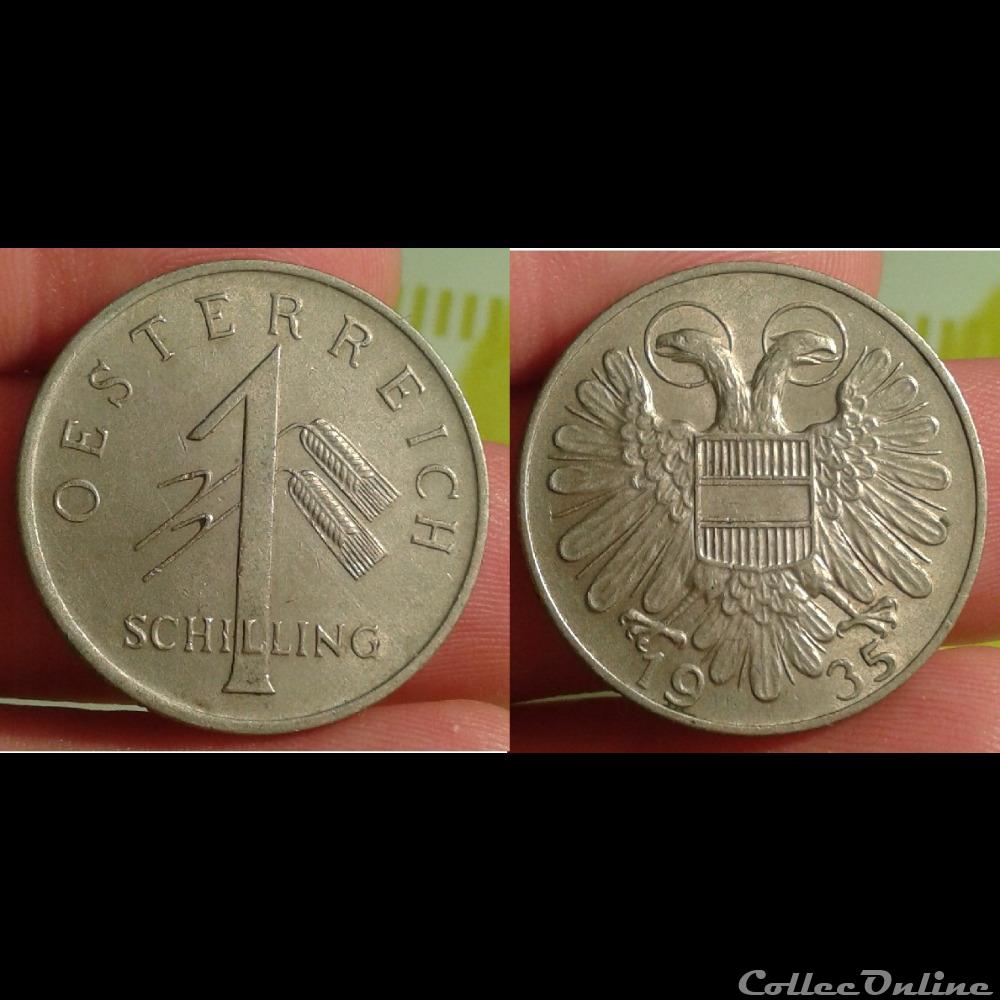 Autriche - 1 schilling 1935 monnaie monde autriche 1 schilling 1935