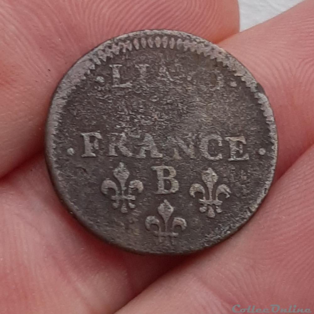 monnaies europe medievale france royales 1655 liard point etoile