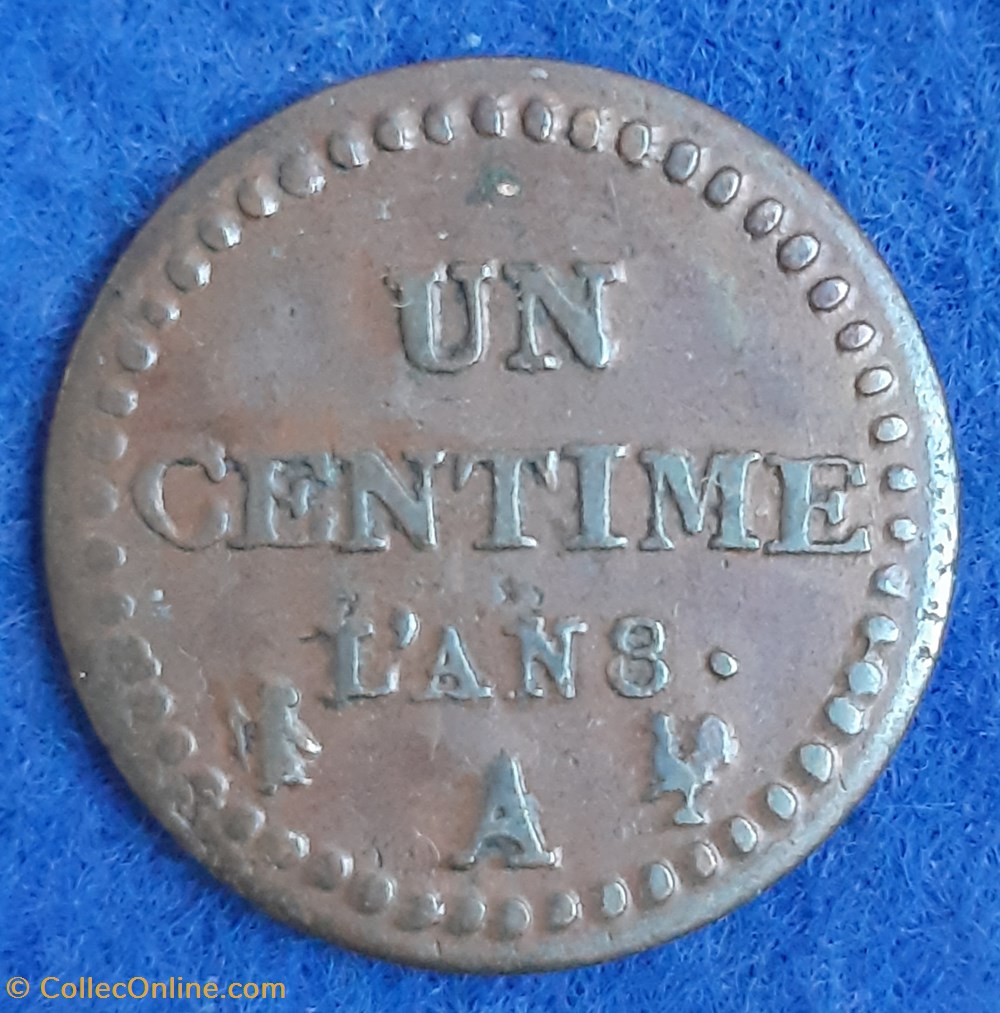 (1799-1800) - 1 centime monnaies monde france 1799 1800 1 centime