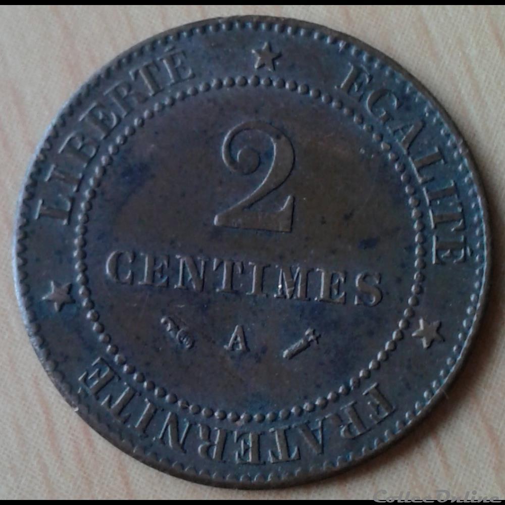 monnaies france modernes 1884 a 2 centimes