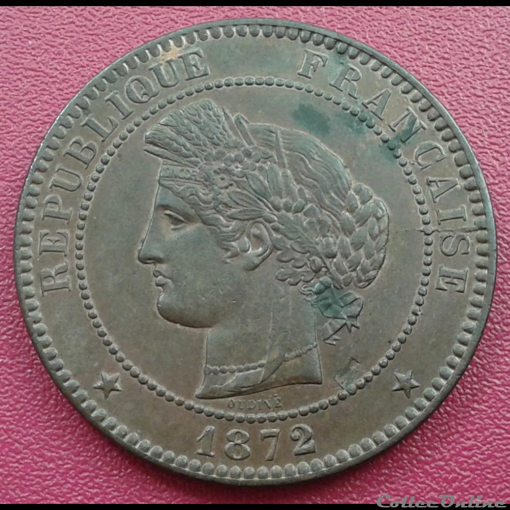 1872 K monnaies monde france 1872 k
