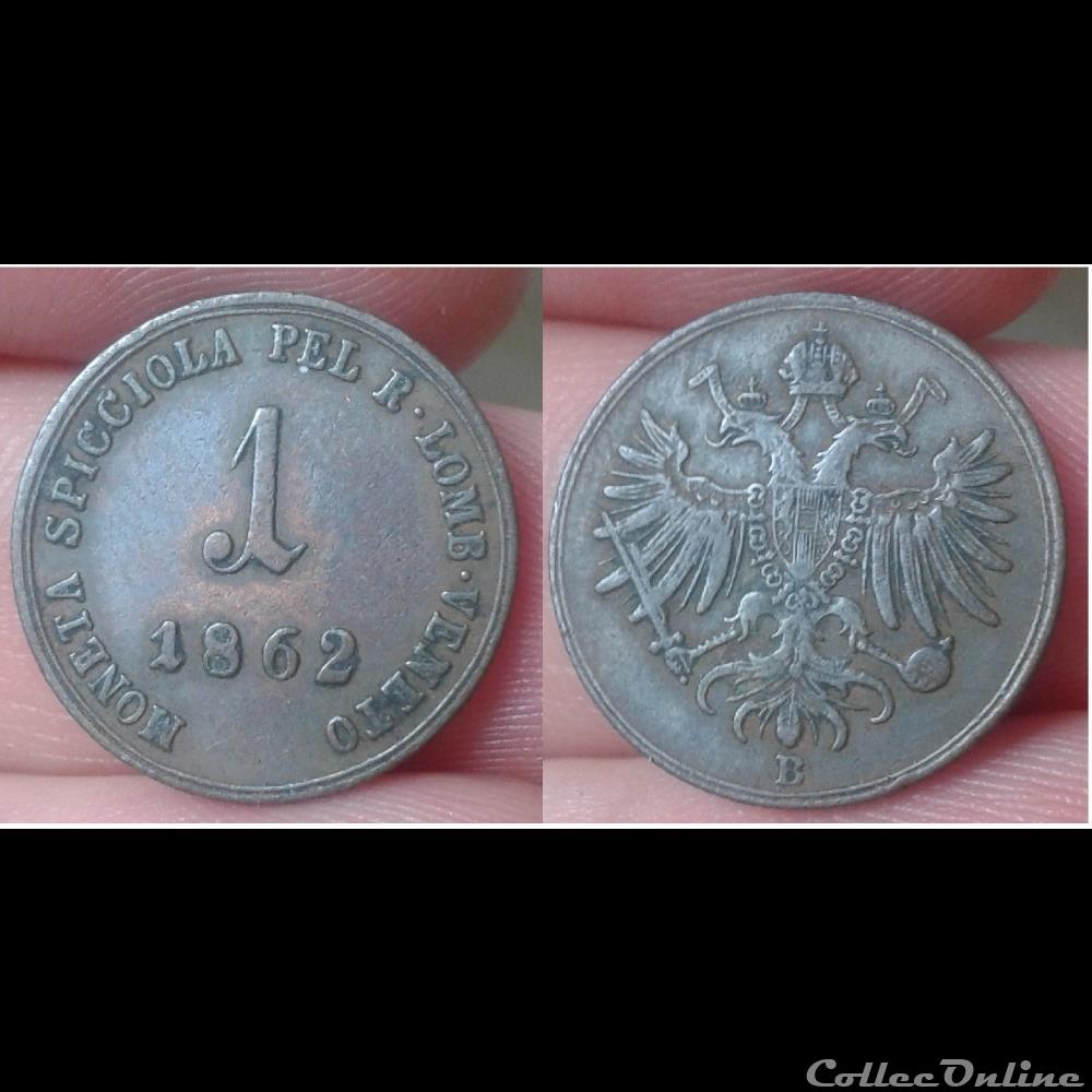 Italie - 1 soldo 1862 monnaie monde italie 1 soldo 1862