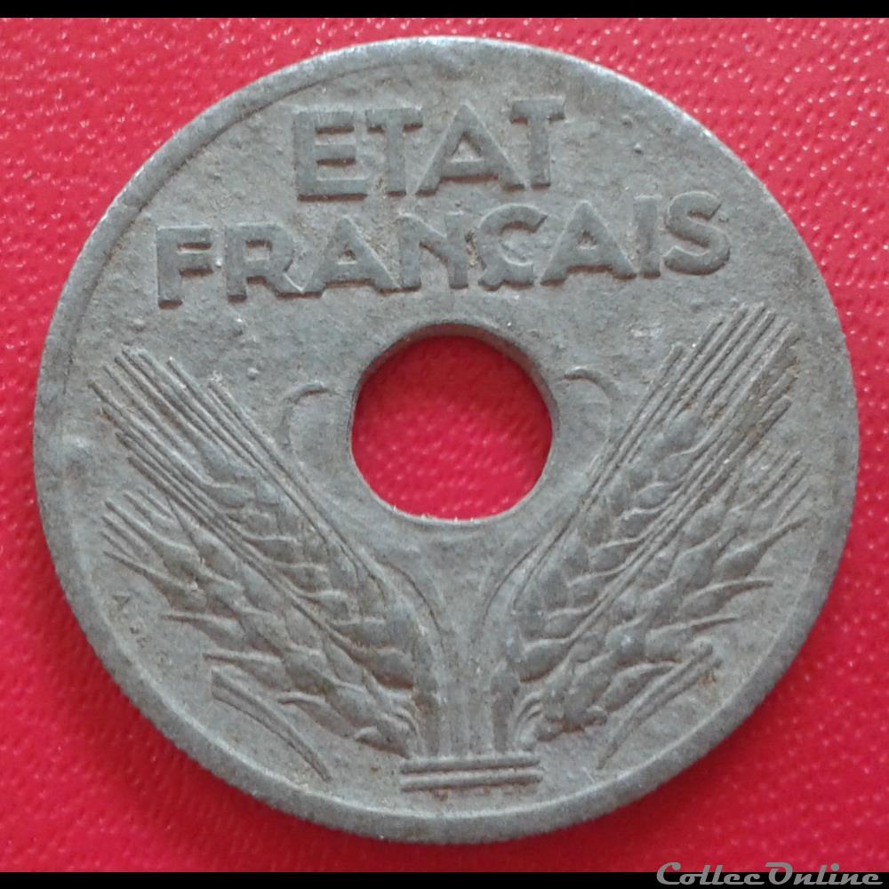 1941 - 20 centimes monnaies france a modernes 1941 20 centimes