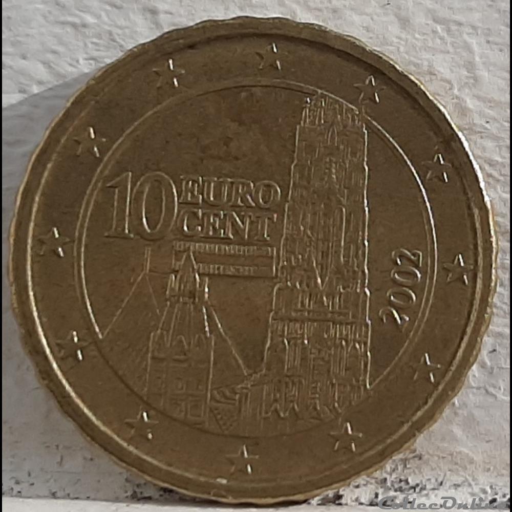 Autriche - 2002 - 10 cents monnaie euro autriche 2002 10 cents