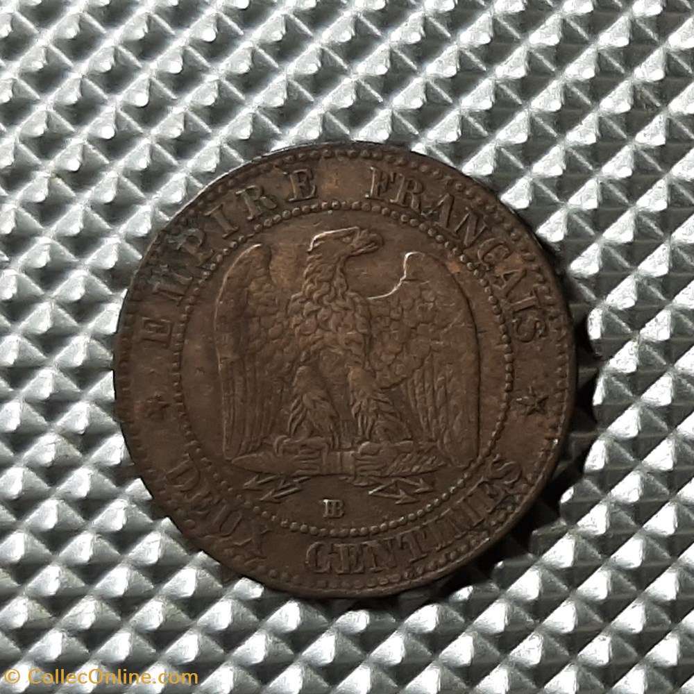 1856 BB - 2 centimes monnaie france a moderne 1856 bb 2 centimes