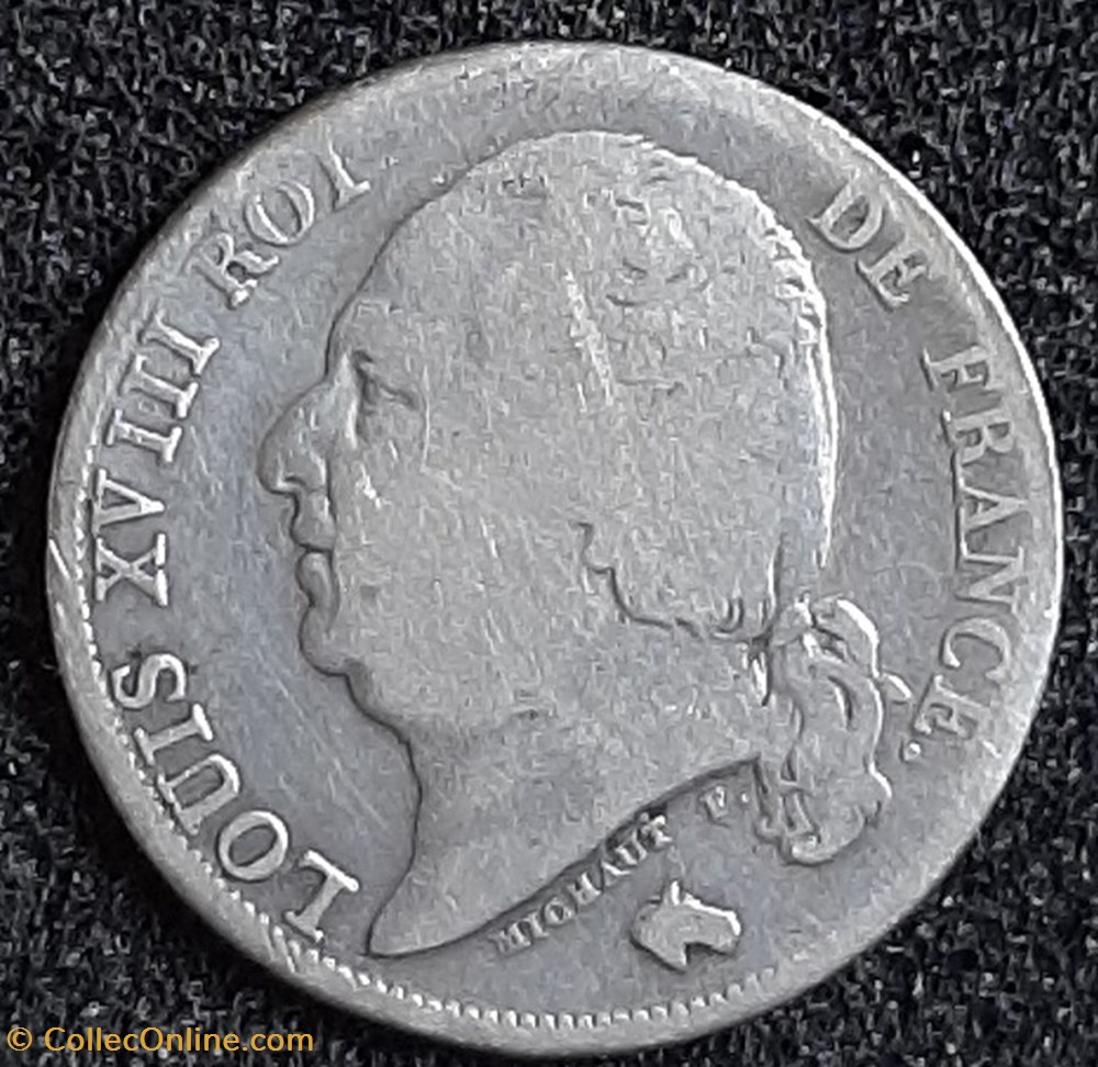 monnaies france modernes 1822 a 1 franc