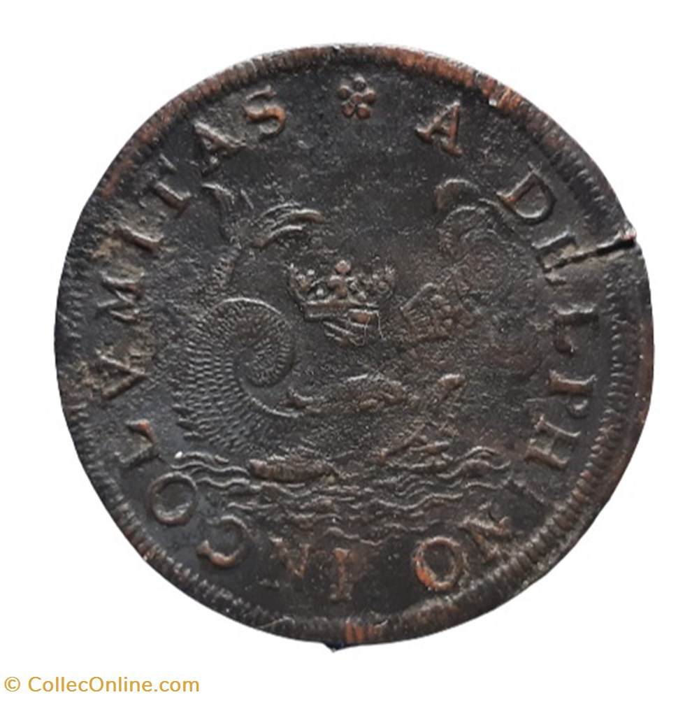 Jeton - Dauphiné, Louis, Dauphin (futur Louis XIV) - non daté monnaies jeton dauphine louis dauphin futur louis xiv non date