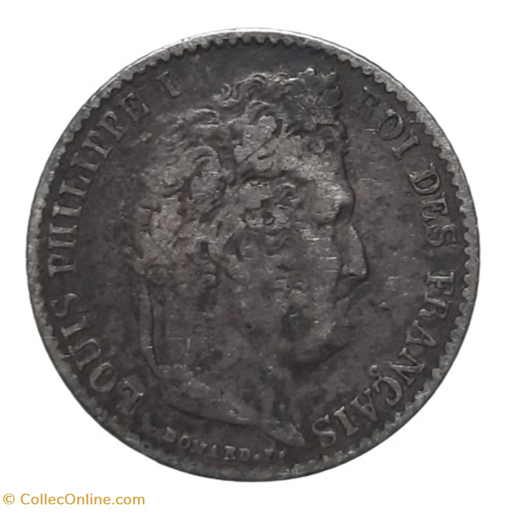 1837 W - 1/4 franc monnaies monde france 1837 w 1 4 franc