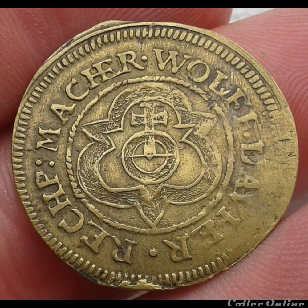 monnaies jetons mereaux jeton nuremberg wolf lauffer