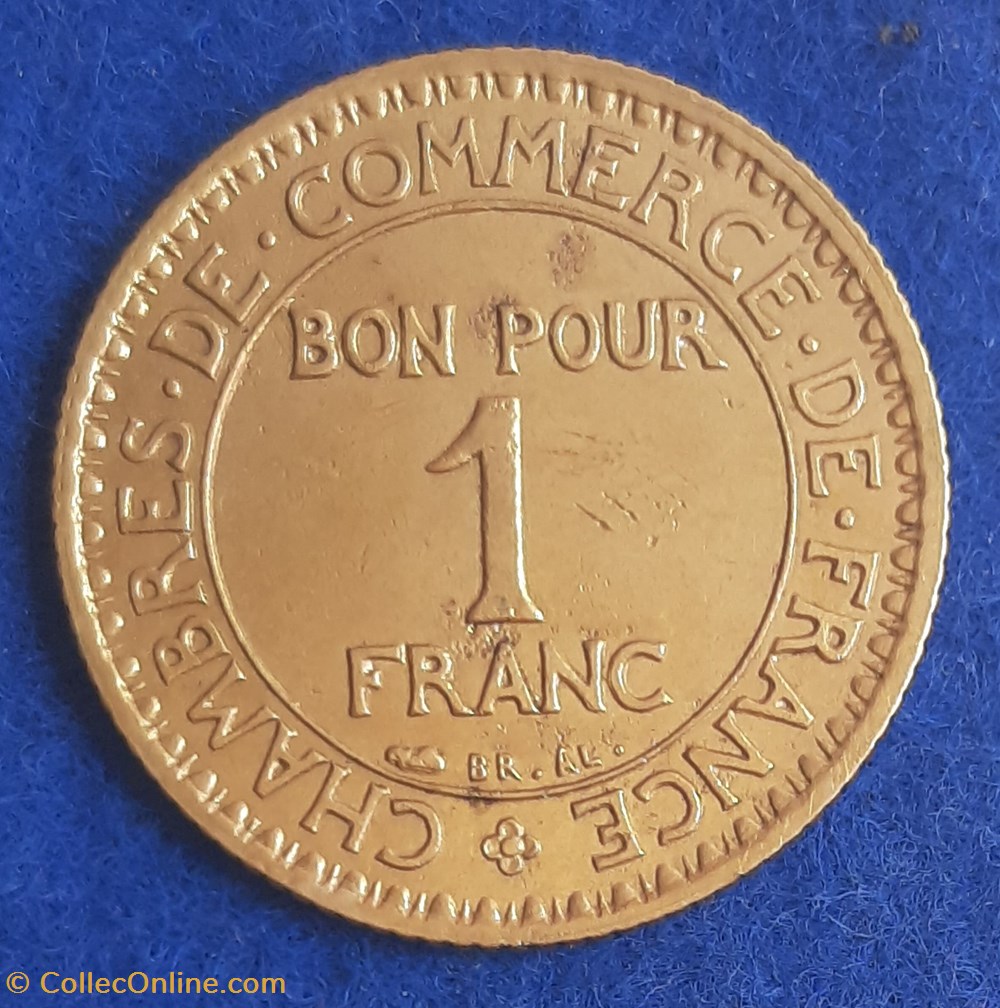 1922 - 1 franc monnaies monde france 1922 1 franc