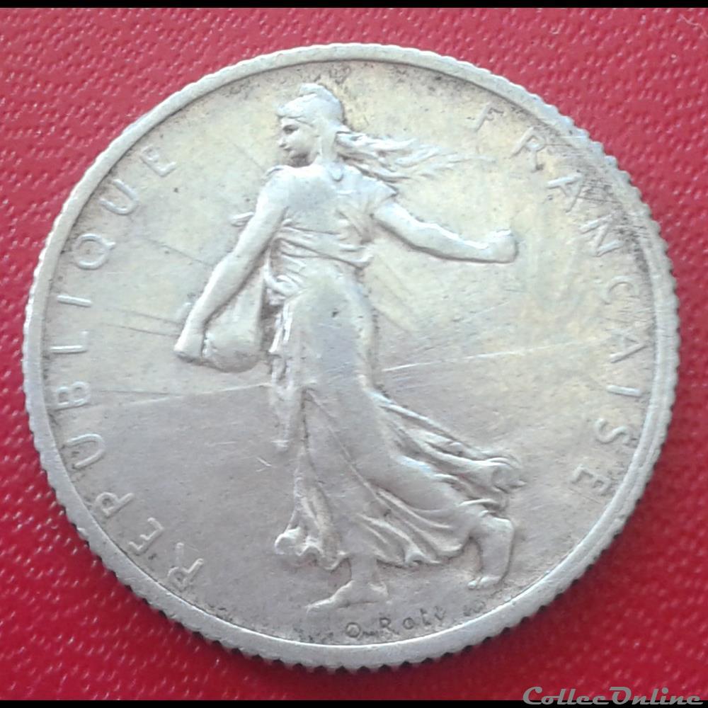 1912 - 1 franc monnaies france modernes 1912 1 franc