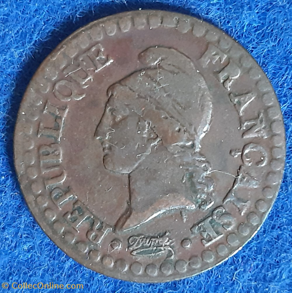 (1798-99) - 1 centime L'AN 7A monnaies monde france 1798 99 1 centime an 7a