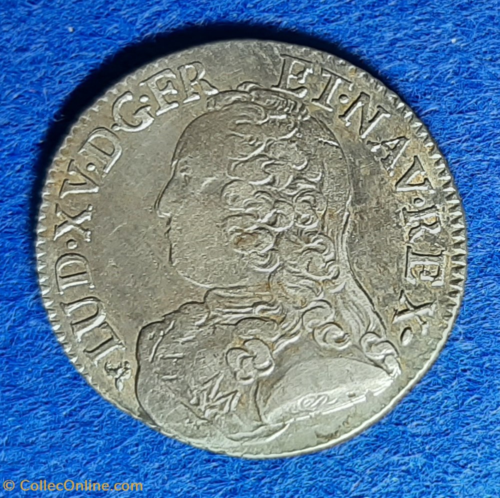 1730 - 1/5ème écu 4 monnaies monde france 1730 1 5eme ecu