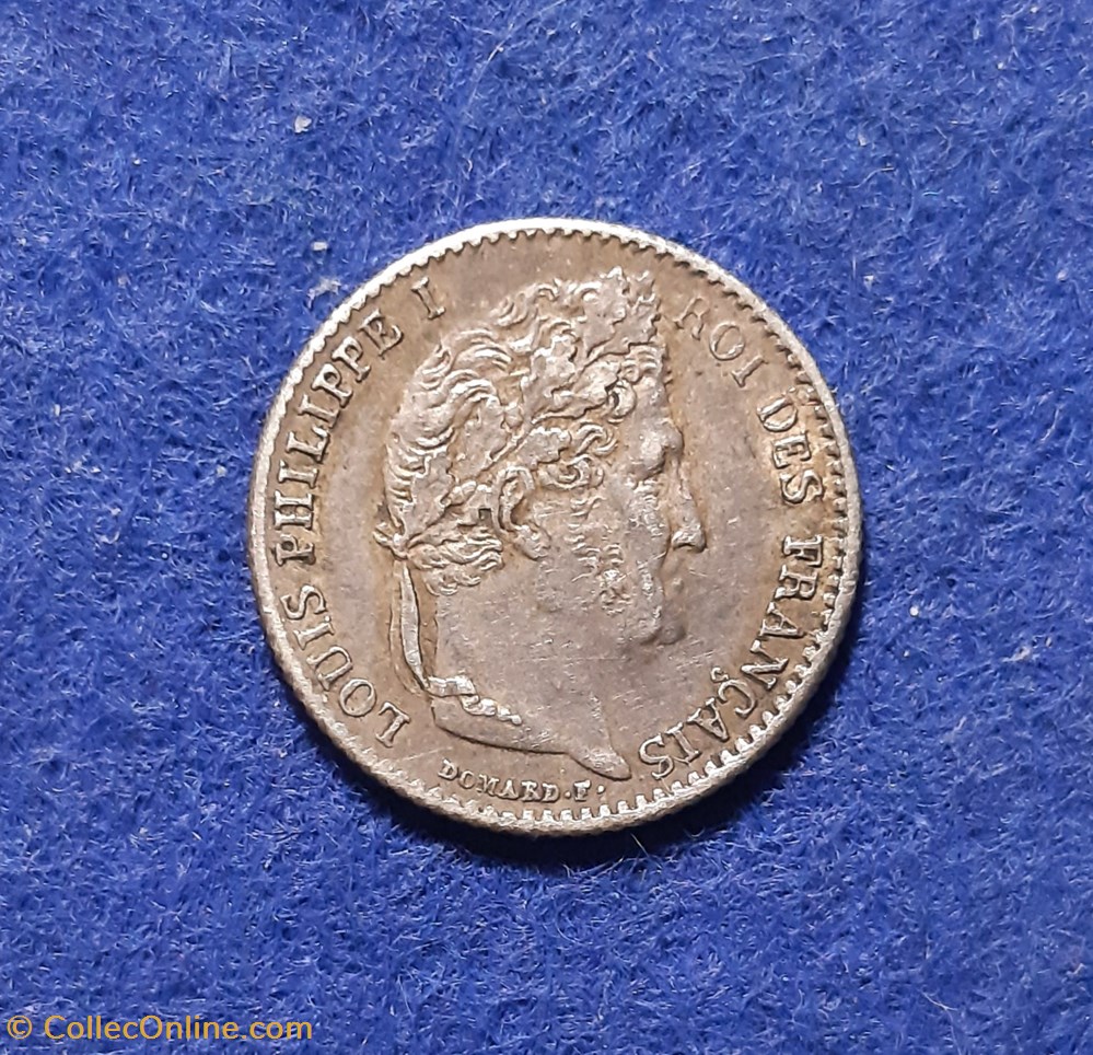 1845 - 1/4 franc monnaies monde france 1845 1 4 franc