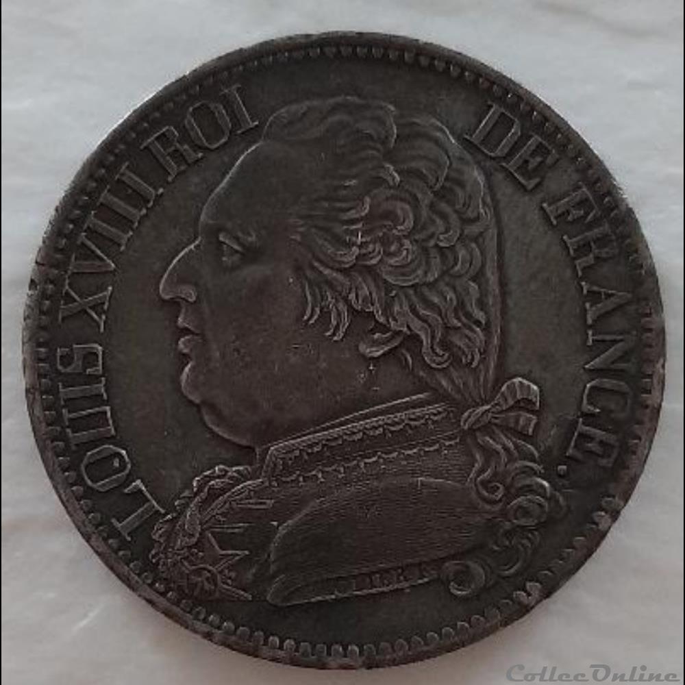 1814 A - 5 Francs monnaies monde france 1814 a 5 francs