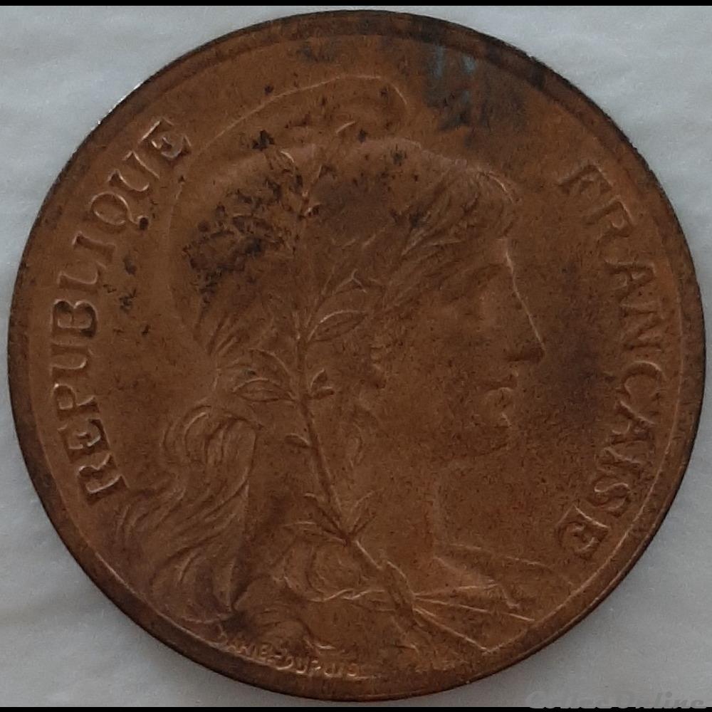 1900 - 5 centimes monnaies monde france 1900 5 centimes