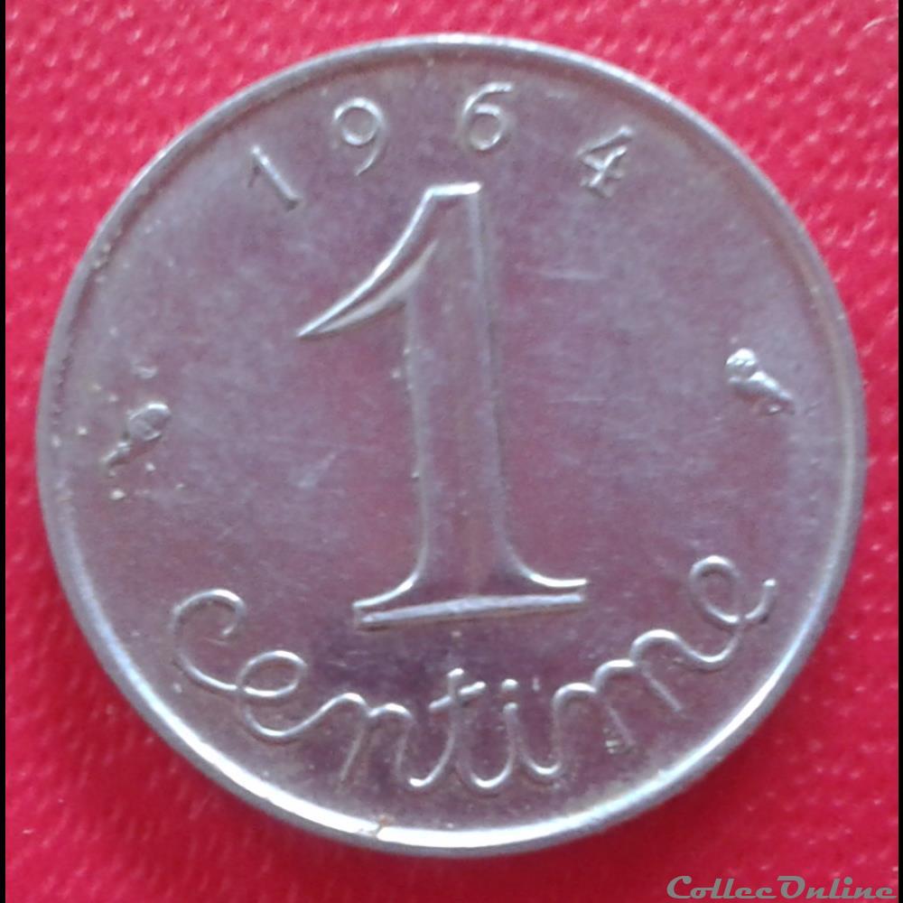 1964 - 1 centime monnaies france a modernes 1964 1 centime