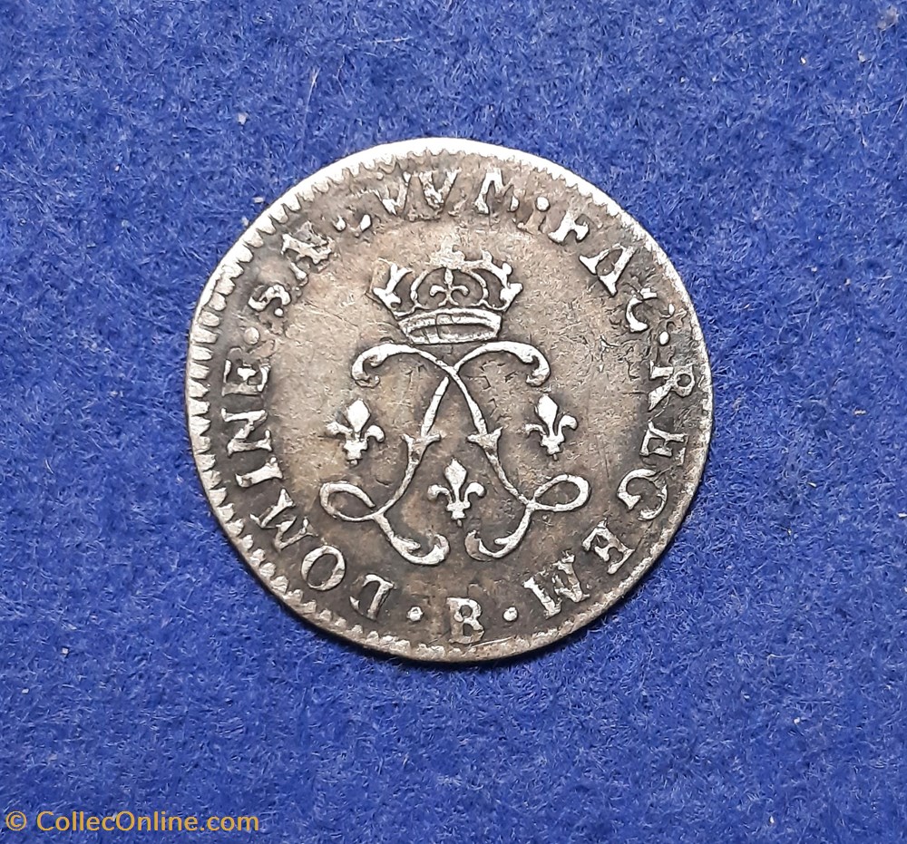 non daté - 4 sols aux 2 L couronnés monnaies europe medievale france royales non date 4 sols aux 2 l couronnes