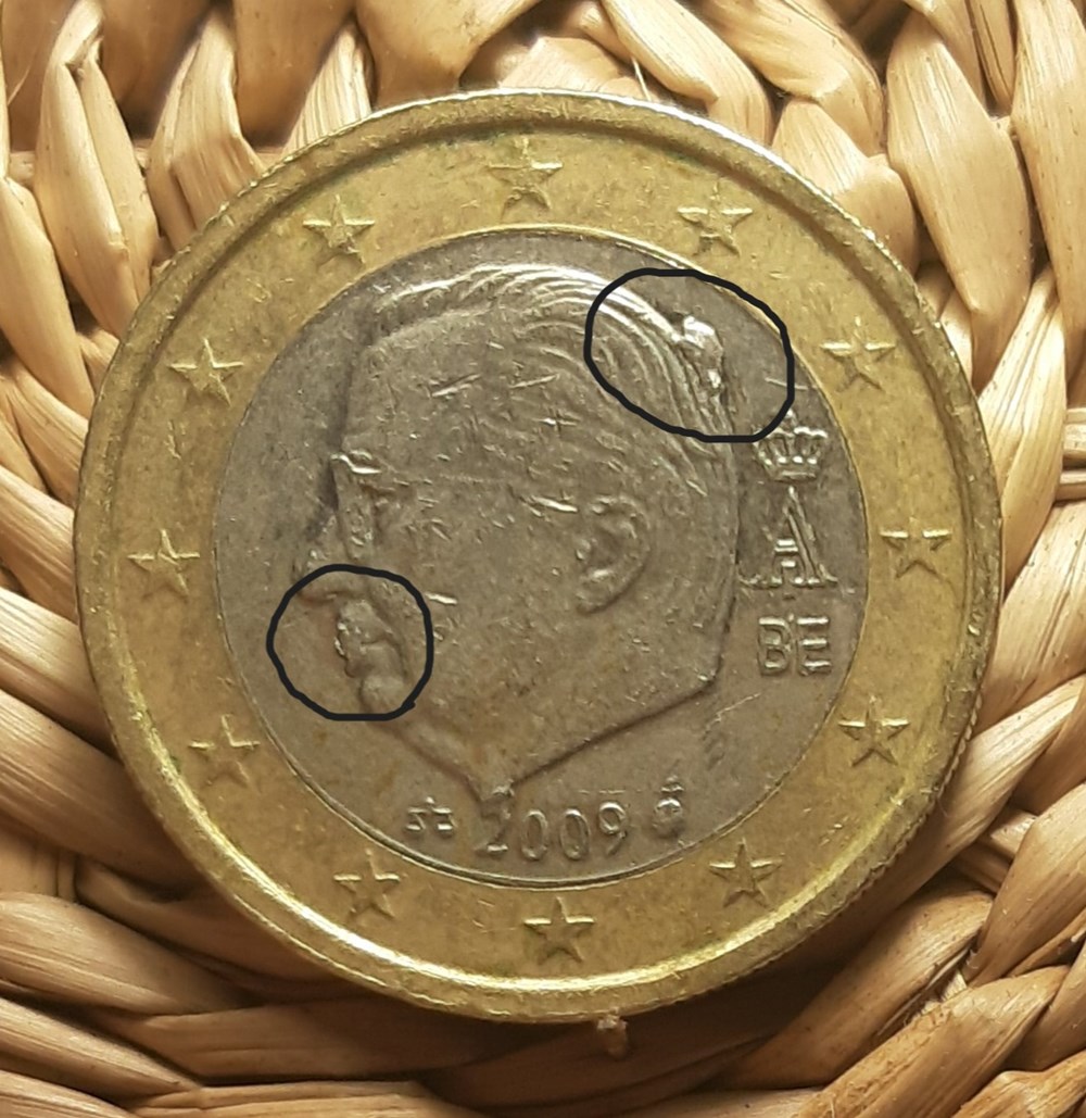 monnaies euros a belgique 1 euro 2009 coin ebreche