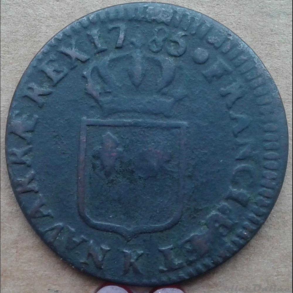 1785 K - Sol à l'écu - Louis XVI monnaies france royales 1785 k sol a ecu louis xvi