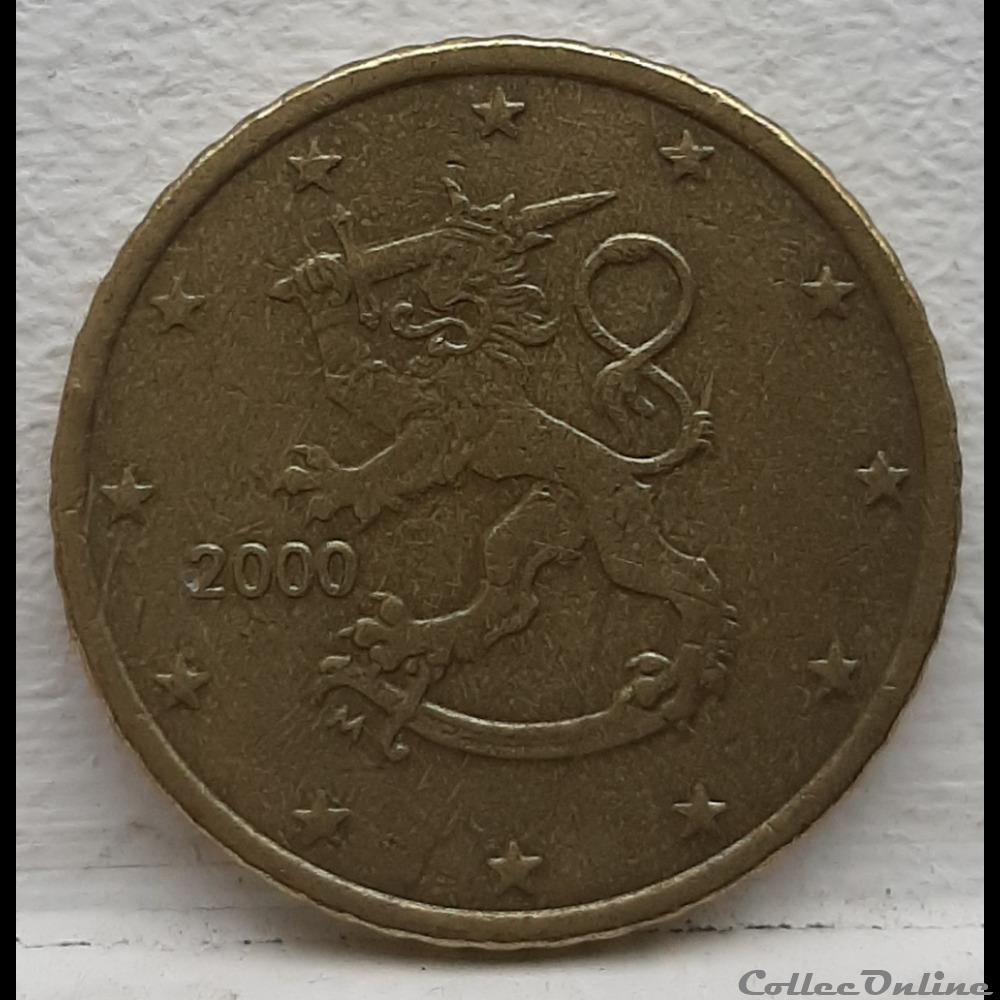 Finlande - 2000 - 50 cents monnaie euro finlande 2000 50 cents