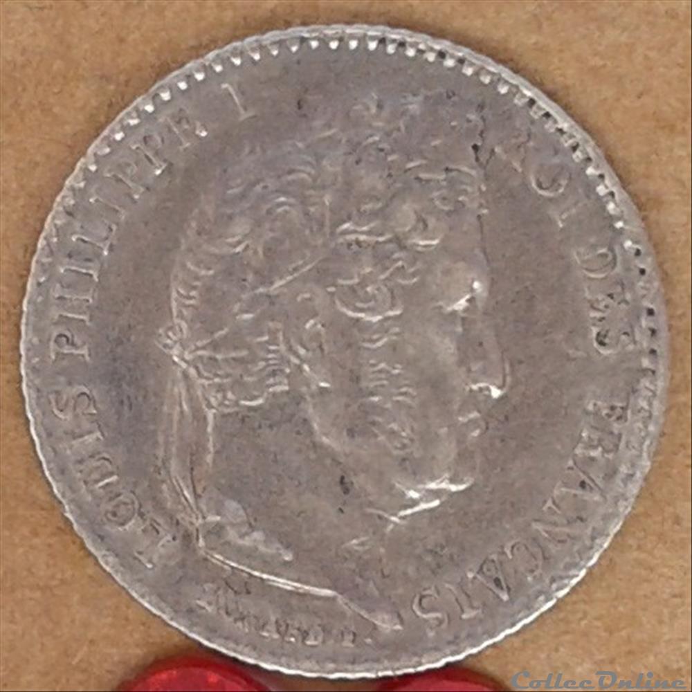 1845 - 1/4 franc (exemplaire n°2) monnaies monde france 1845 1 4 franc exemplaire n 2