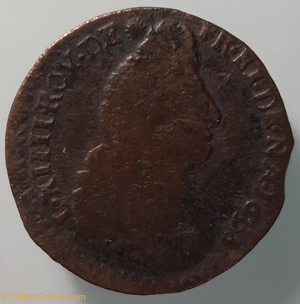 monnaies europe medievale royales 1698 s liard de france