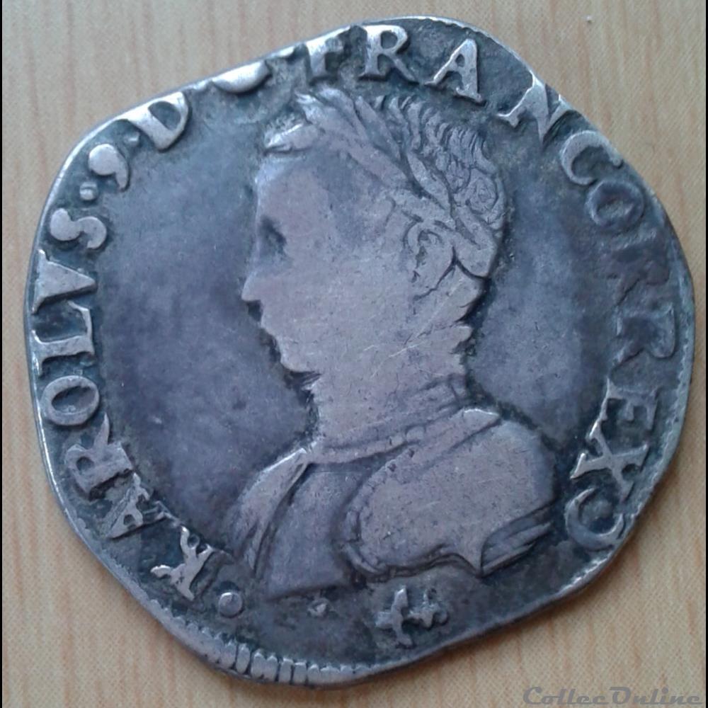 1562 L - Teston - Charles IX monnaies france royales 1562 l teston charles ix