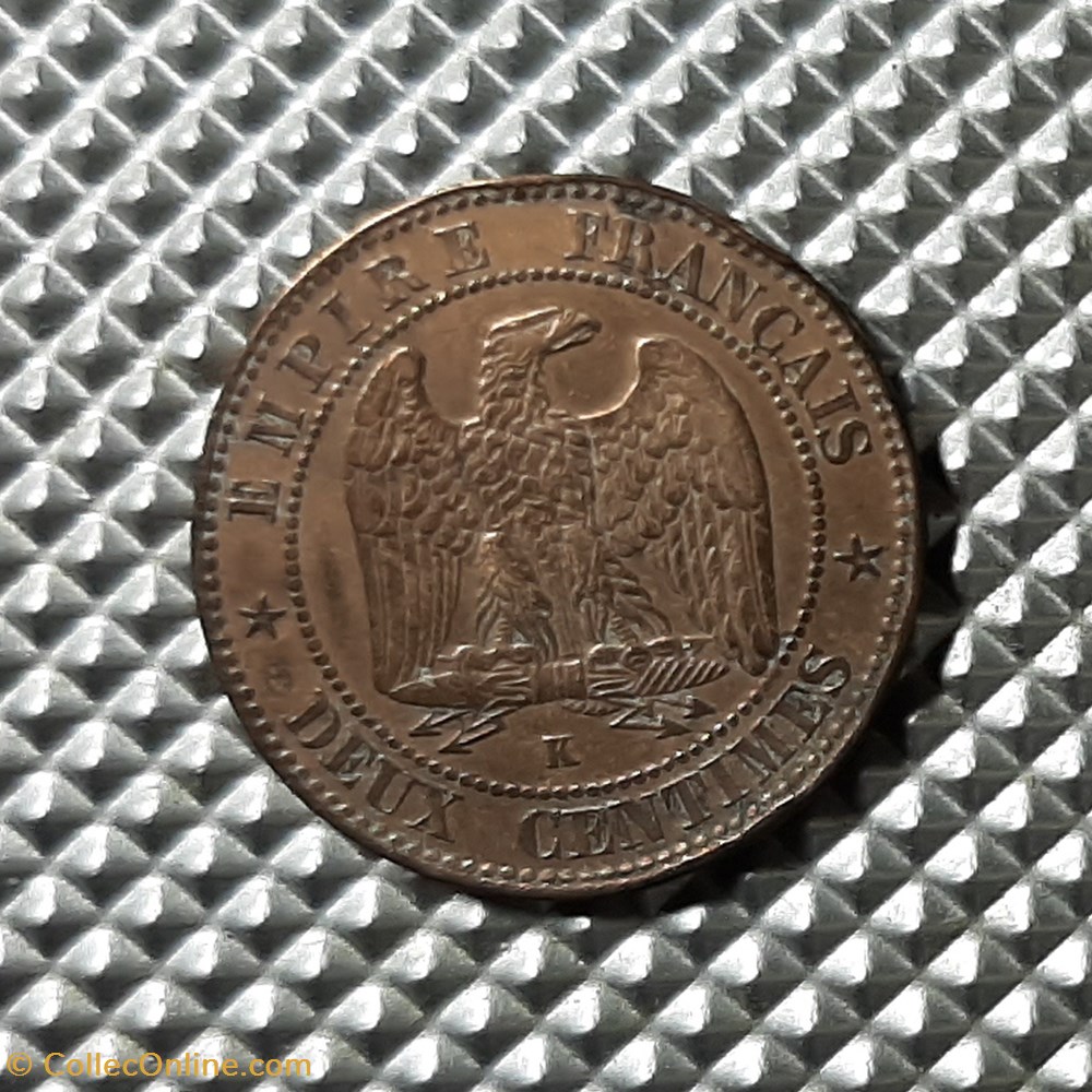 monnaie france moderne 1855 k 2 centimes ancre