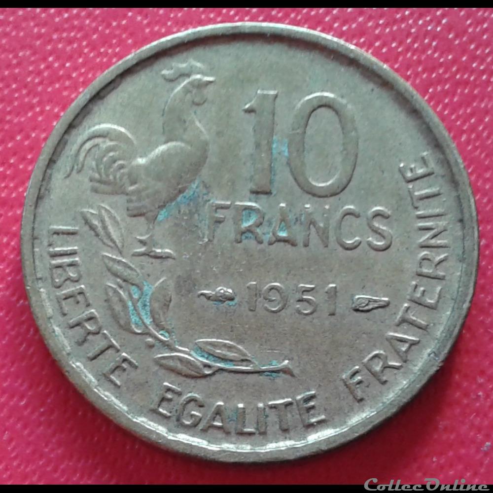 monnaies monde france 1951 10 francs