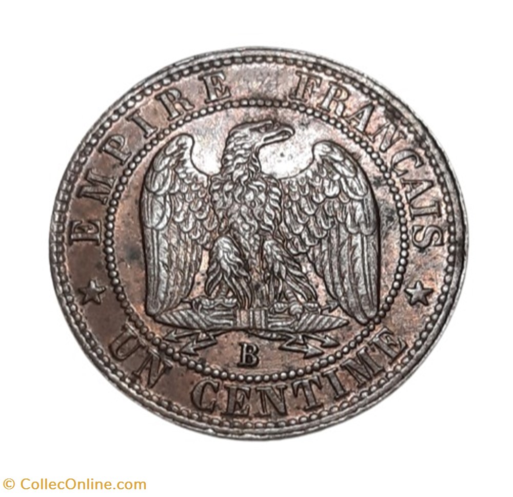 1857 - 1 centime monnaies monde france 1857 1 centime
